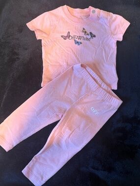 Off White baby girl two piece set